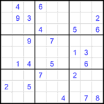 Судоку 9х9 #2311 очень трудный