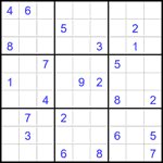 Судоку 9х9 #2312 очень трудный