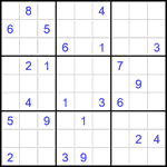 Судоку 9х9 #2313 очень трудный