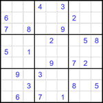 Судоку 9х9 #2314 очень трудный