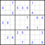 Судоку 9х9 #2324 очень трудный