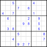 Судоку 9х9 #2329 очень трудный