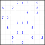 Судоку 9х9 #2331 очень трудный