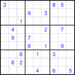 Судоку 9х9 #2343 очень трудный