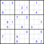 Судоку 9х9 #2345 очень трудный