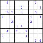 Судоку 9х9 #2346 очень трудный