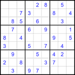 Судоку 9х9 #2391 легкий