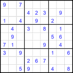 Судоку 9х9 #2392 легкий