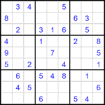 Судоку 9х9 #2393 легкий