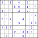 Судоку 9х9 #2394 легкий