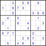 Судоку 9х9 #2395 легкий
