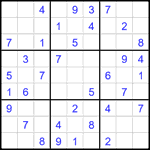 Судоку 9х9 #2398 легкий