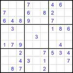 Судоку 9х9 #2400 легкий