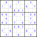 Судоку 9х9 #2401 легкий