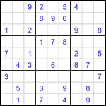Судоку 9х9 #2402 легкий