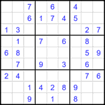 Судоку 9х9 #2407 легкий