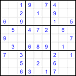 Судоку 9х9 #2408 легкий