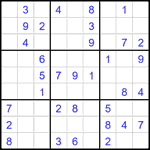 Судоку 9х9 #2410 легкий
