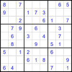 Судоку 9х9 #2411 легкий