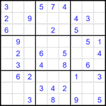 Судоку 9х9 #2412 легкий