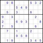 Судоку 9х9 #2413 легкий