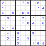 Судоку 9х9 #2414 легкий