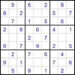 Судоку 9х9 #2415 легкий