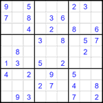 Судоку 9х9 #2417 легкий