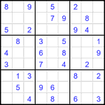 Судоку 9х9 #2418 легкий