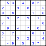 Судоку 9х9 #2419 легкий