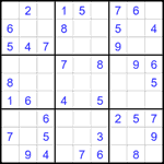 Судоку 9х9 #2421 легкий