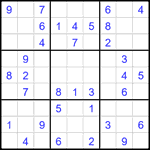 Судоку 9х9 #2423 легкий