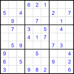 Судоку 9х9 #2424 легкий