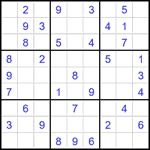 Судоку 9х9 #2425 легкий
