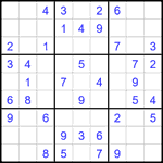 Судоку 9х9 #2426 легкий
