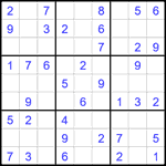Судоку 9х9 #2427 легкий