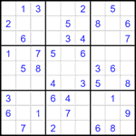 Судоку 9х9 #2428 легкий