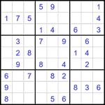 Судоку 9х9 #2429 легкий