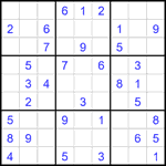 Судоку 9х9 #2430 легкий