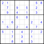 Судоку 9х9 #2433 легкий