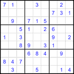 Судоку 9х9 #2434 легкий