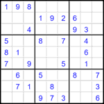 Судоку 9х9 #2435 легкий