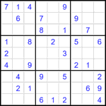Судоку 9х9 #2436 легкий