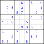 Судоку 9х9 #2438 легкий