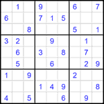 Судоку 9х9 #2440 легкий