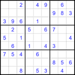 Судоку 9х9 #2441 легкий