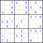 Судоку 9х9 #2443 легкий