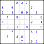 Судоку 9х9 #2444 легкий