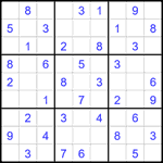 Судоку 9х9 #2447 легкий