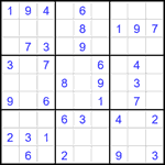 Судоку 9х9 #2450 легкий